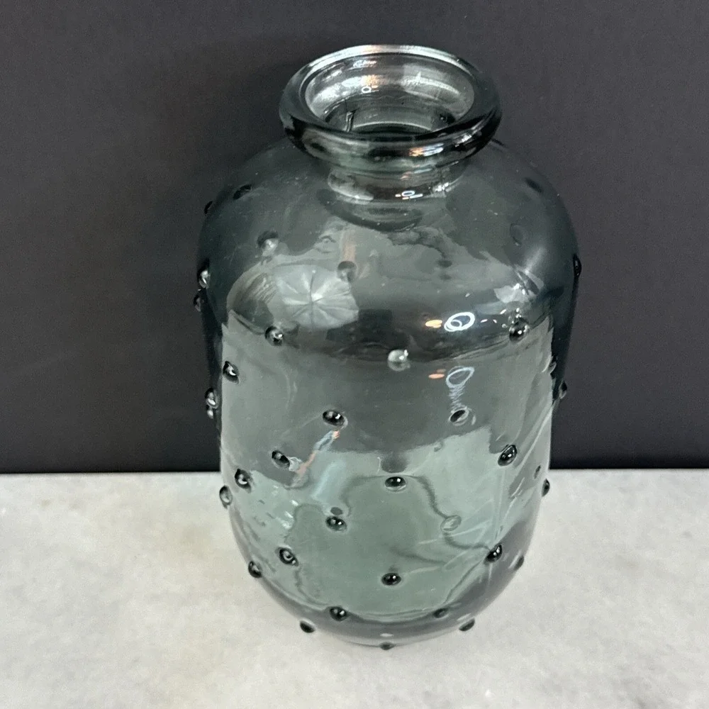 Small Blue Bubble Vase 5